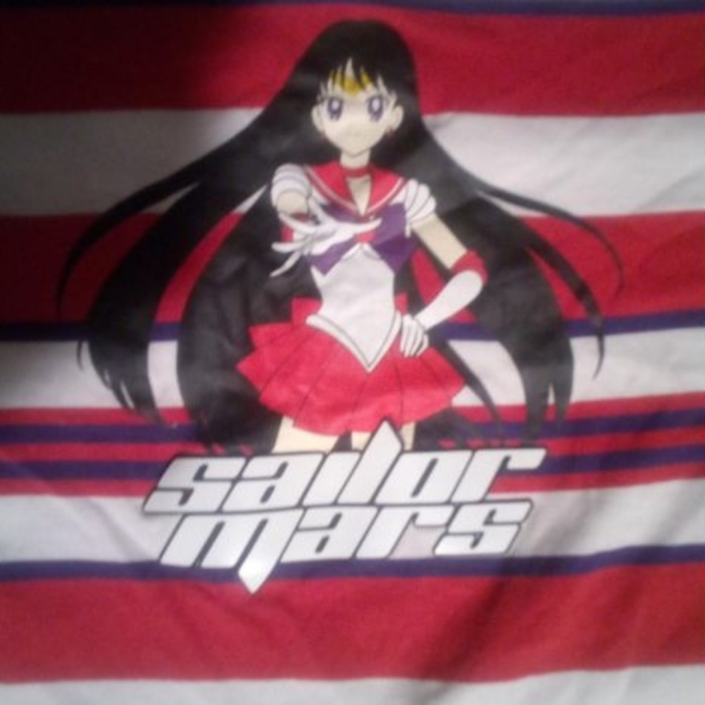 Sailor Mars Graphic Tee - Red and White